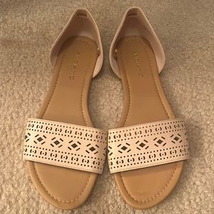 Tan Andiamo slides Never Worn